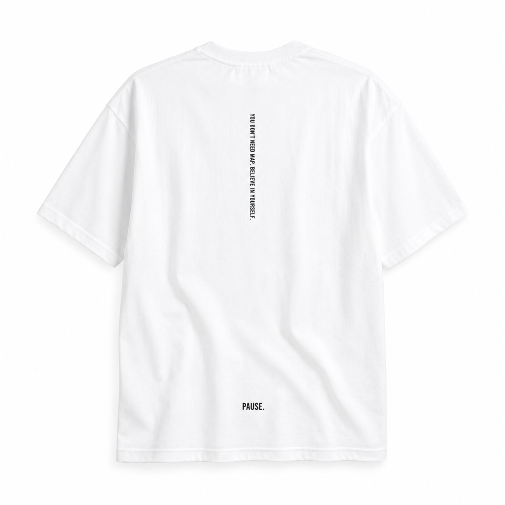 Bare Lines - White T-shirt