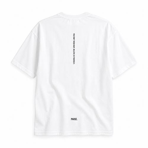 Bare Lines - White T-shirt