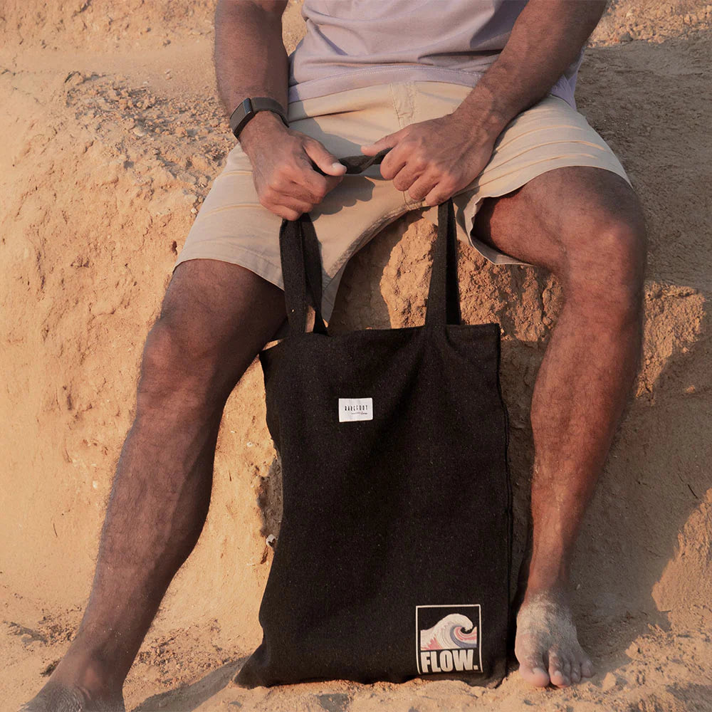 Carry States - Black "FLOW" Tote Bag